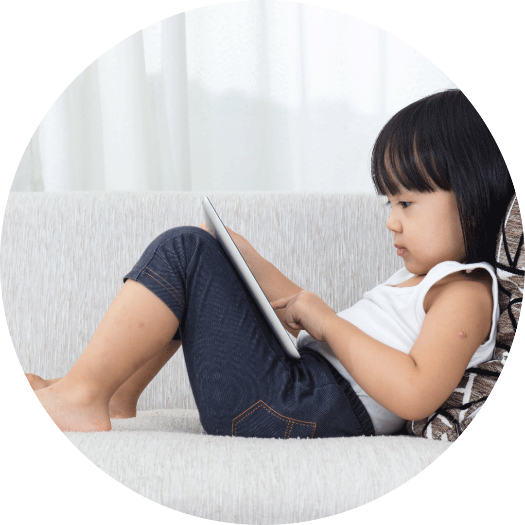 Children between 18 and 36 months should have no more than 1 hour of passive viewing screen time each day.