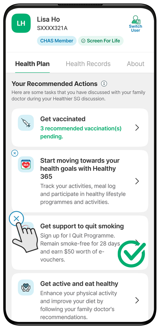 healthplan screen 1