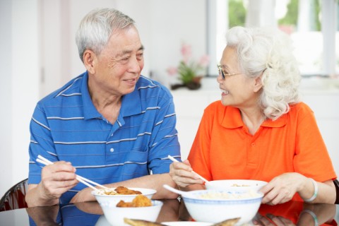 Older adults should reduce their intake of trans fat, and look out for foods fortified with vitamin.