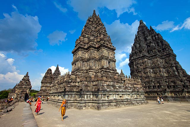 Prambanan Temple Near Yogyakarta, Java Indonesia