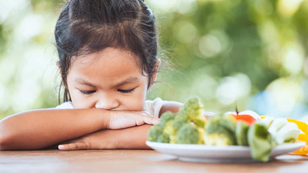 encourage your child to eat their vegetables.