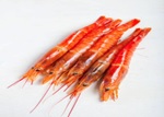 Seafood such as prawns are good sources of protein.
