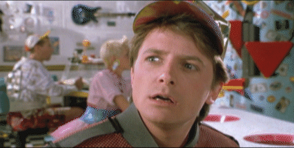 Movie still from Back to the Future.