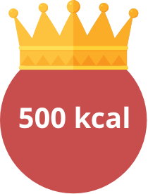 500 kcal is the magic number