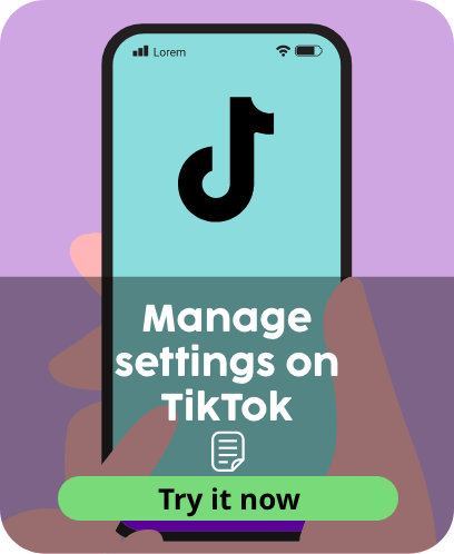 Manage Settings on Tiktok