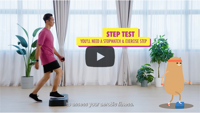 Aerobic: Step Test and Jogging on the Spot