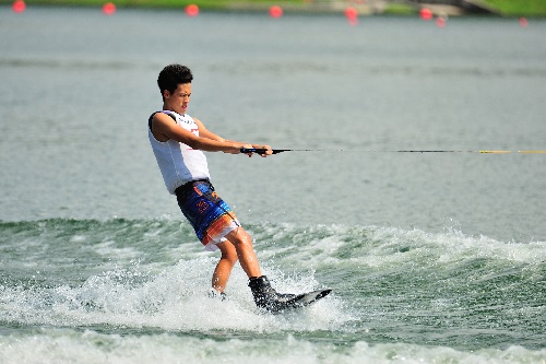 Wakeboarding is one of many water sports you can do in Singapore.