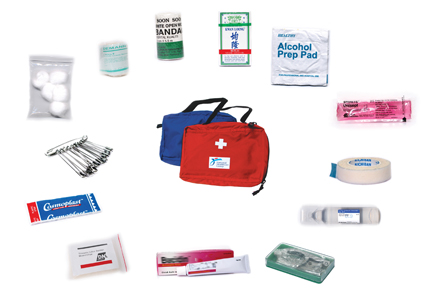 Have a fully stocked first aid ready so that you can perform first aid at home.   