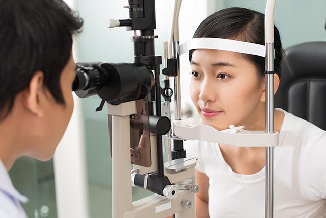 An eye exam will determine your current eye health.