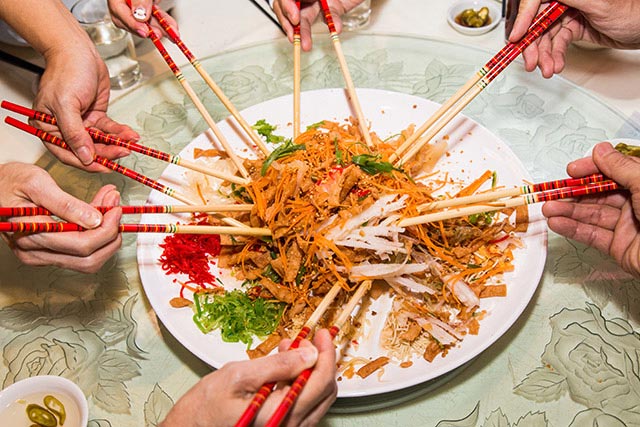 Prepare healthy balanced meals for CNY