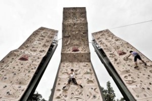 Rock climbing facilities are safer than rock climbing routes in Pulau Ubin