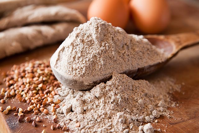 A pile of bran flour