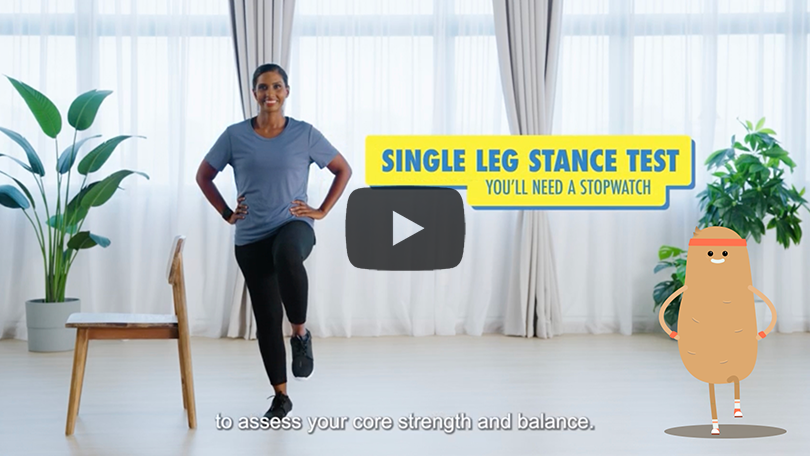 Balance: Single Leg Stance Test and Side Leg Raises