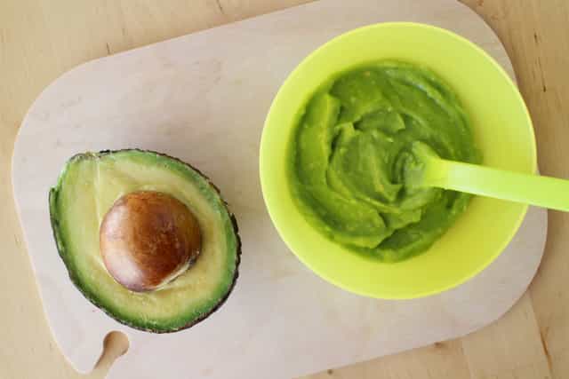 Avocado is easy to mash, sweet and creamy – perfect for 7-month-old babies