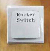 Rocker switches make it easier to switch on the lights and is one of the fall prevention measures.