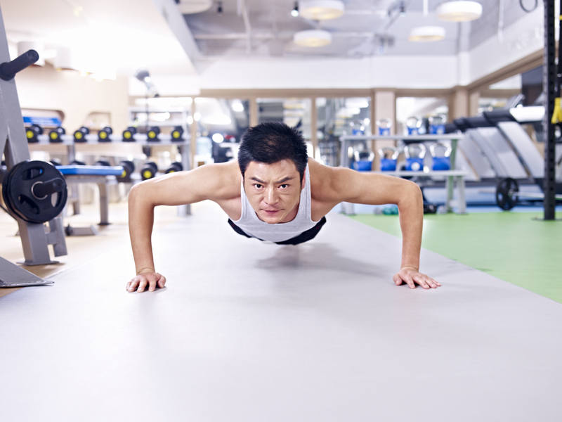 Do push-ups for 30 seconds