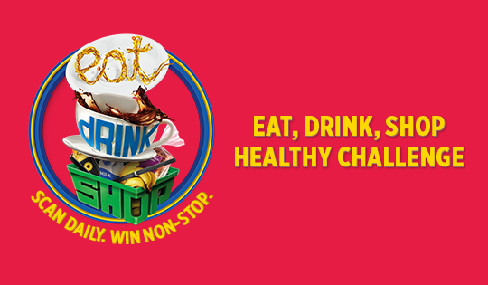 Join the Eat, Drink, Shop Healthy Challenge for more rewards