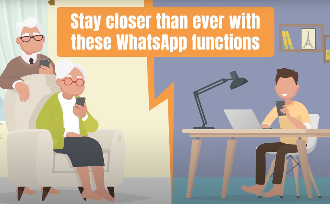 Whatsapp functions to connect with your loved ones