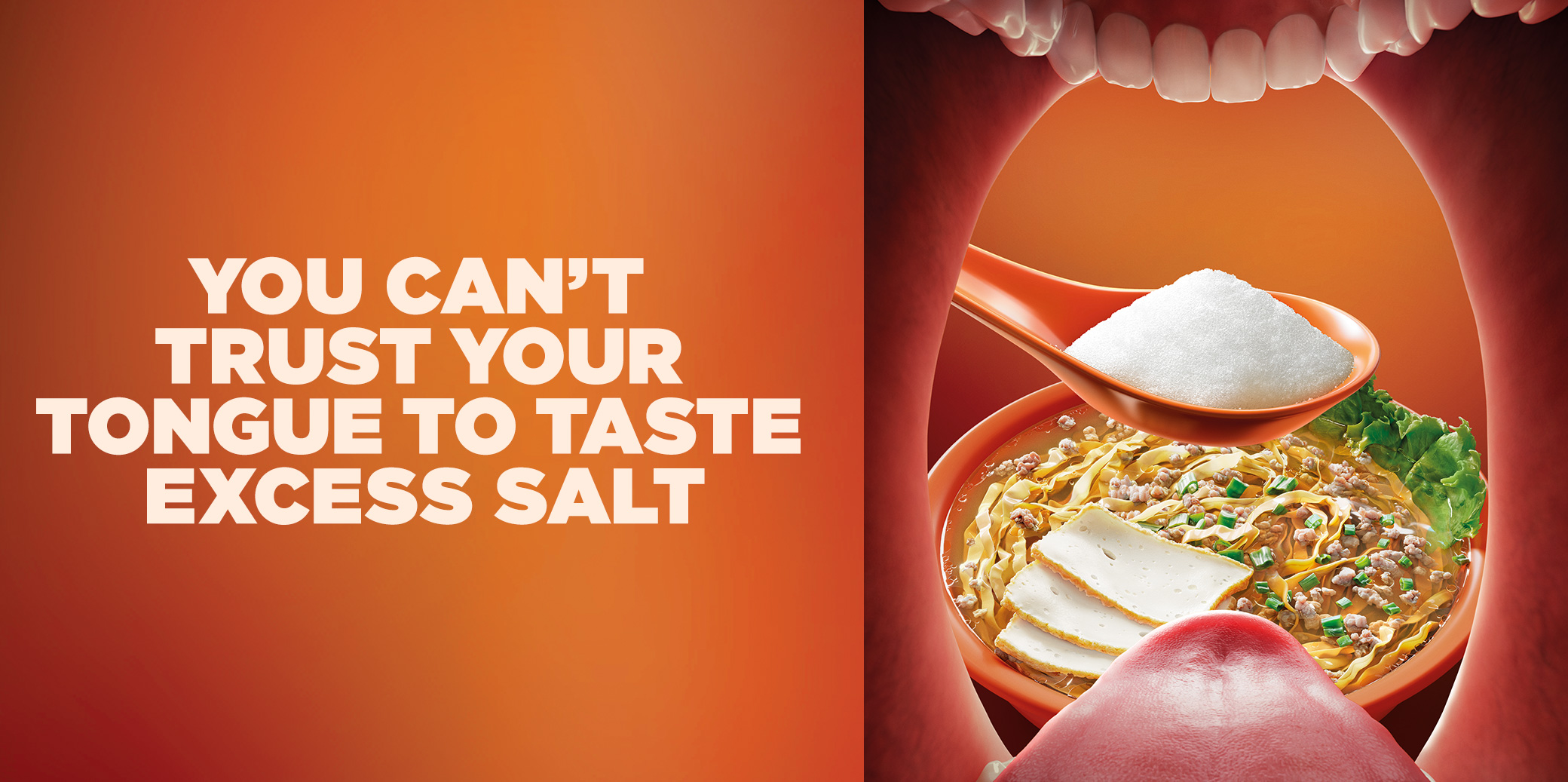 You can't trust your tongue to taste excess salt