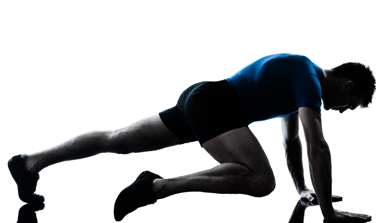 Do another set of mountain climbers for one minute