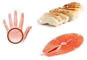 Ensure that you consume 1 palm-sized protein in your diet. 