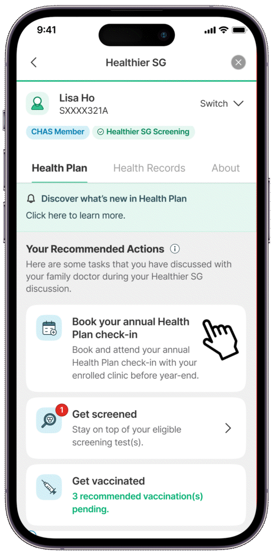 healthplan screen 3