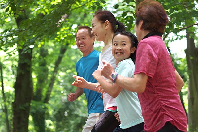 Keep fit with a family workout