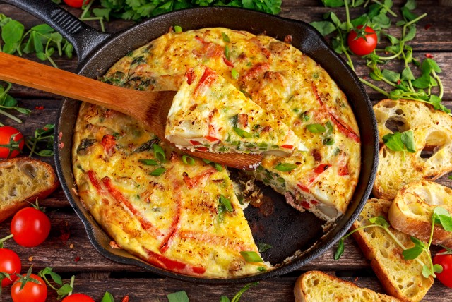 baked vegetable frittata