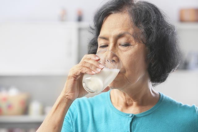 Keep your bones strong with high-calcium milk.