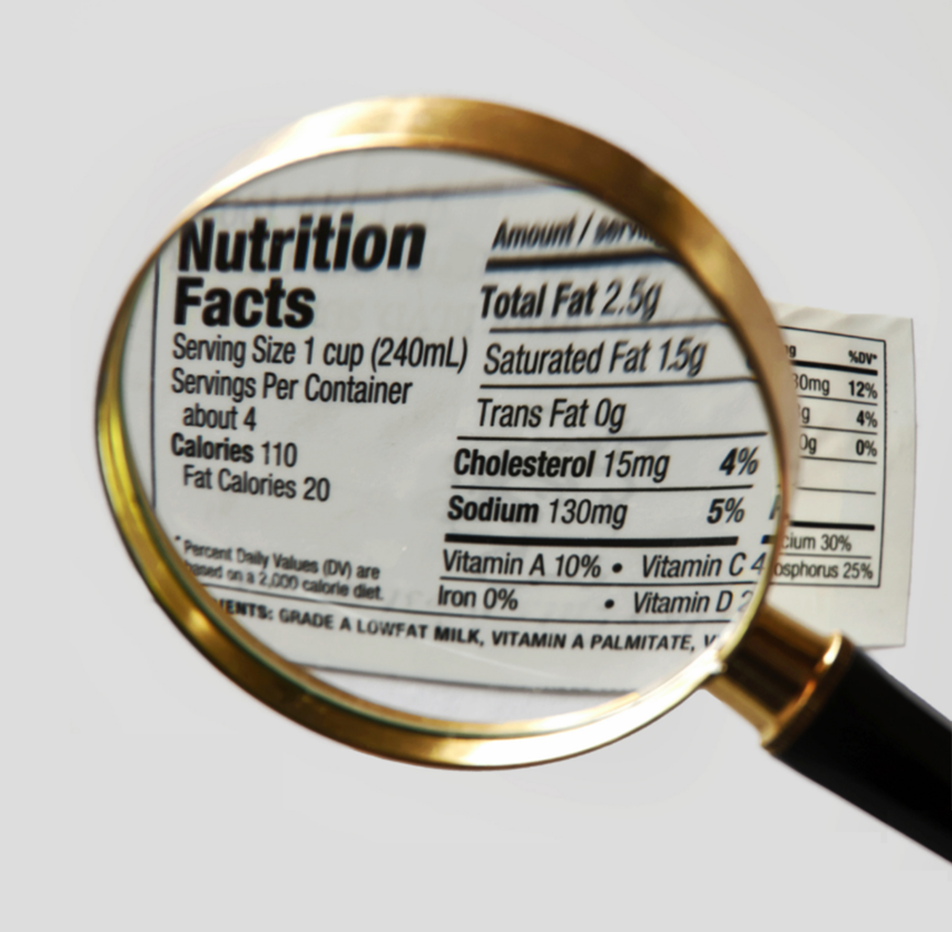 Compare the same nutrients