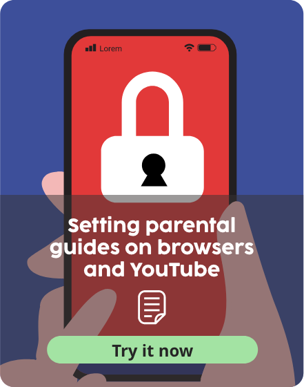 Setting parental guides on browsers and YouTube