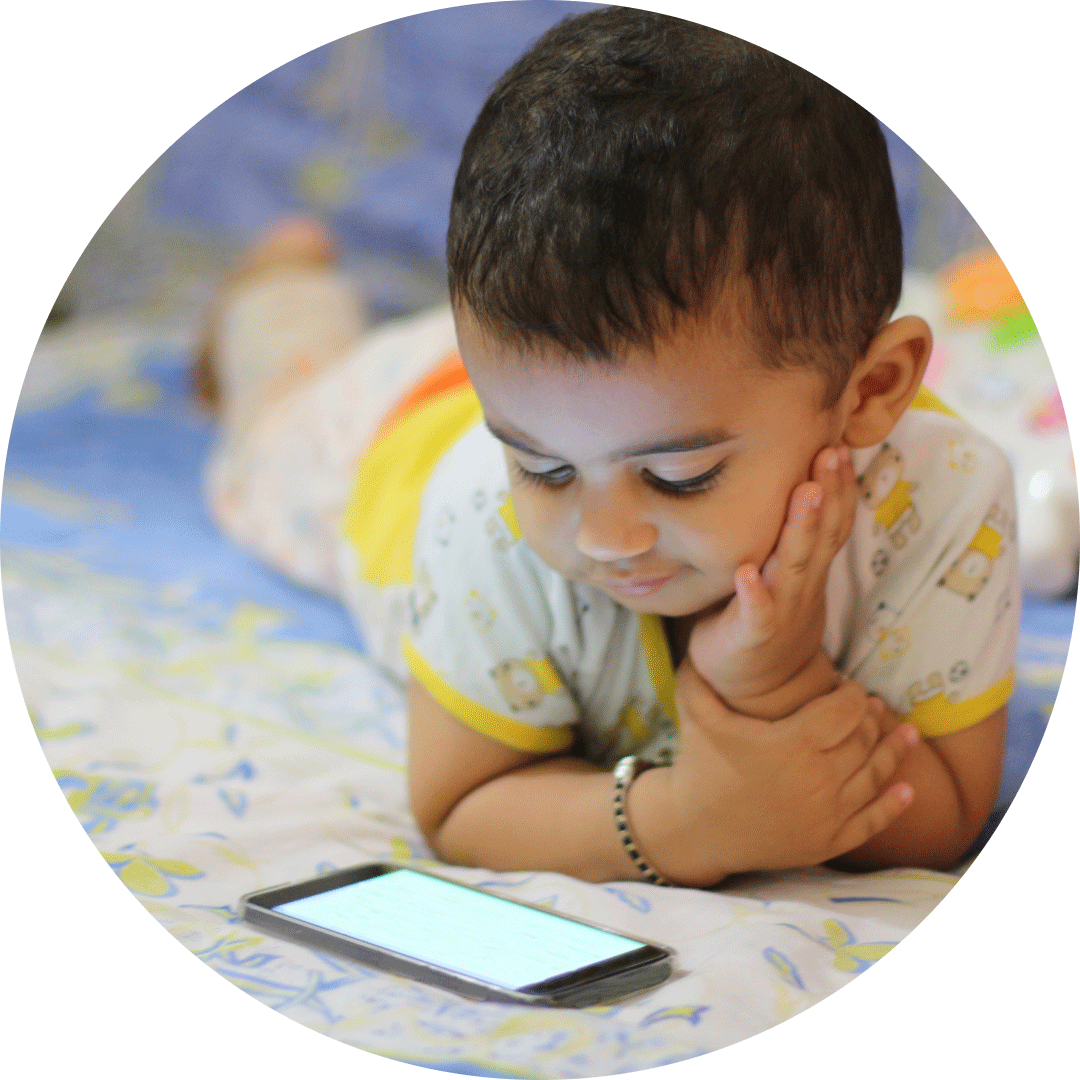 Children under 18 months old should not have any passive viewing screen time