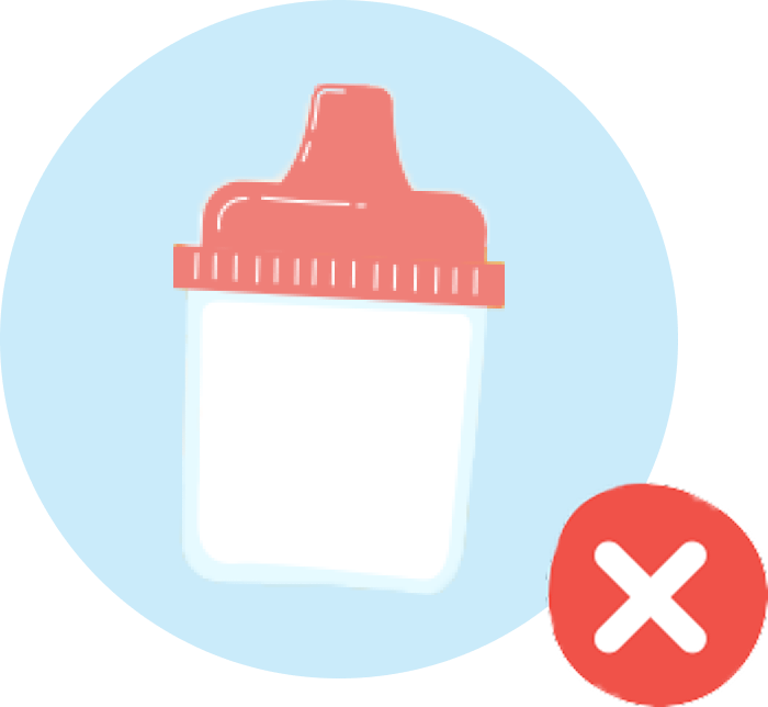 Don't use sippy cups
