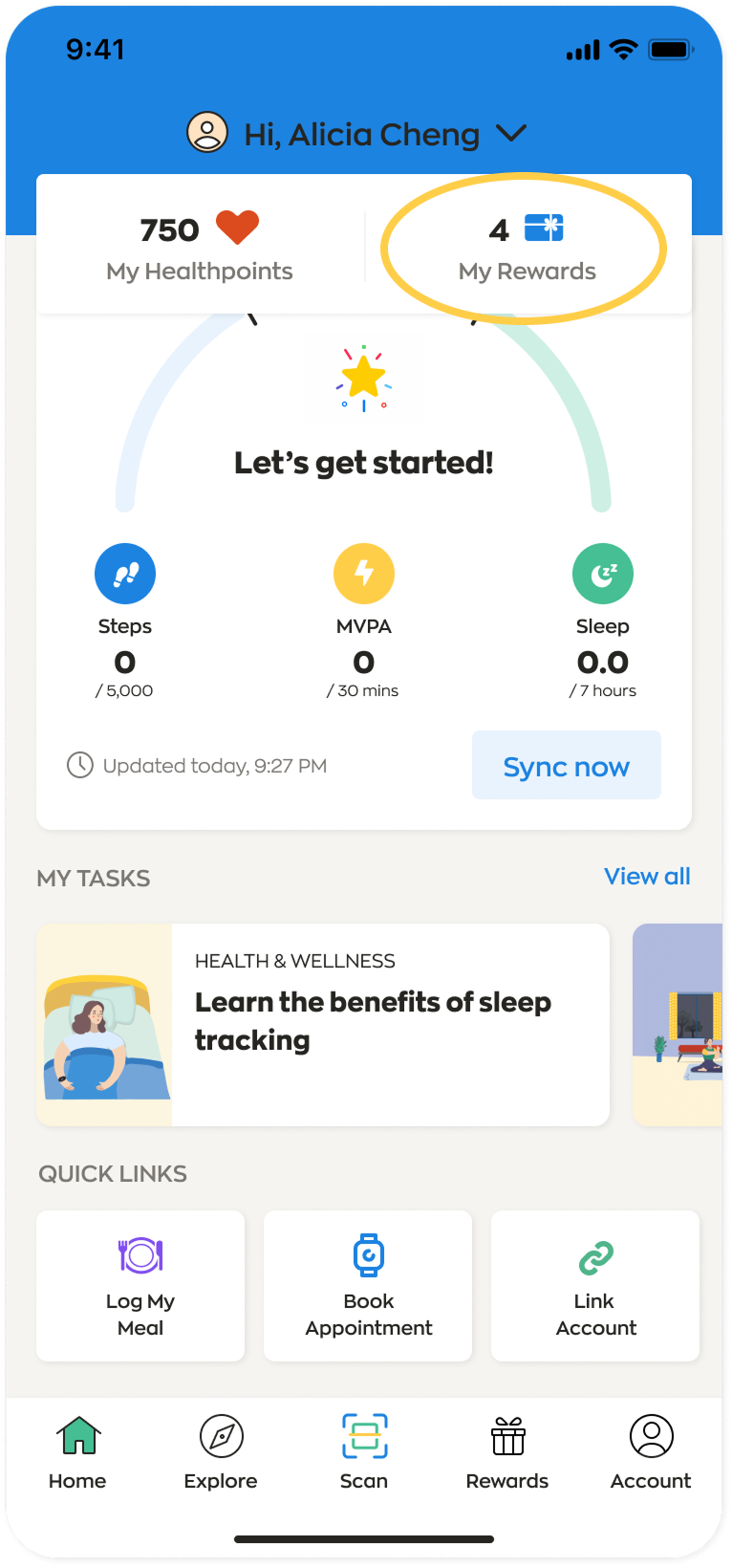 BY EARNING STAMPS AND HEALTHPOINTS