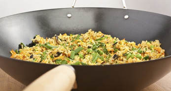Apple Seafood Fried Brown Rice 