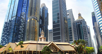 Telok Ayer Market in Singapore