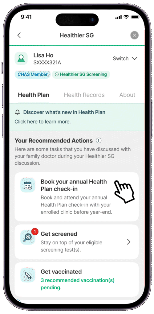 healthplan screen 2