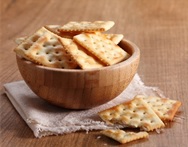 Eat plain crackers with coffee or as a low-calorie snack.