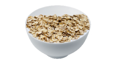 ⅔ bowl* of uncooked oatmeal (50g)