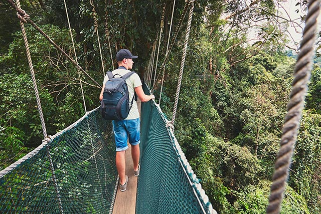 Hiking is one of the outdoor activities bros can do together