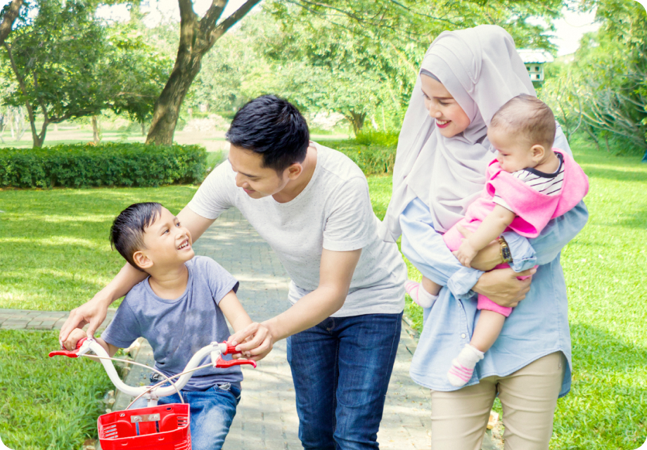 Family at the park