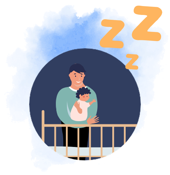 wait a few minutes before you get up to check on your baby