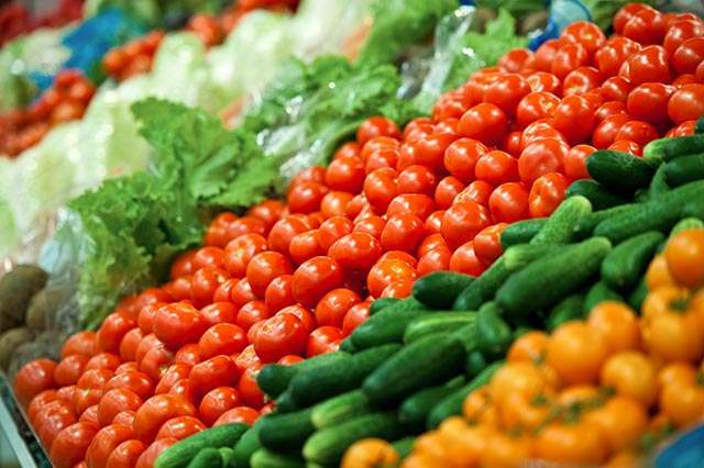 Eat different colours of vegetables to get maximum nutrients.
