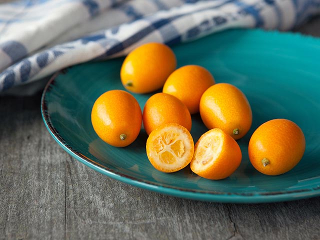 grapefruits on a plate