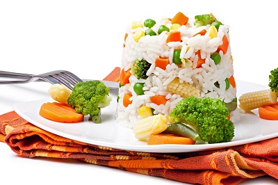 Keep portion sizes in mind when you indulge in a plate of fried rice.