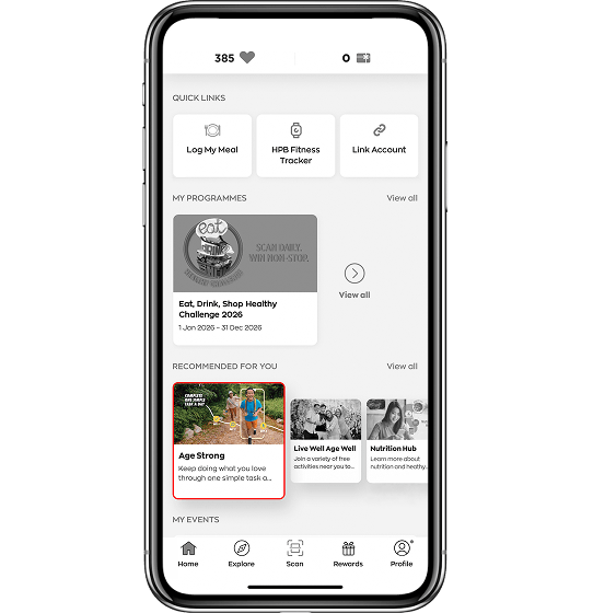 Step 2: Go to &ldquo;Recommended For You&rdquo; and select &ldquo;Age Strong&rdquo;