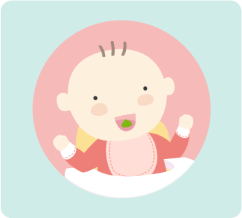 During feeding, baby moves food with tongue to back of mouth to swallow, with less pushing out of tongue