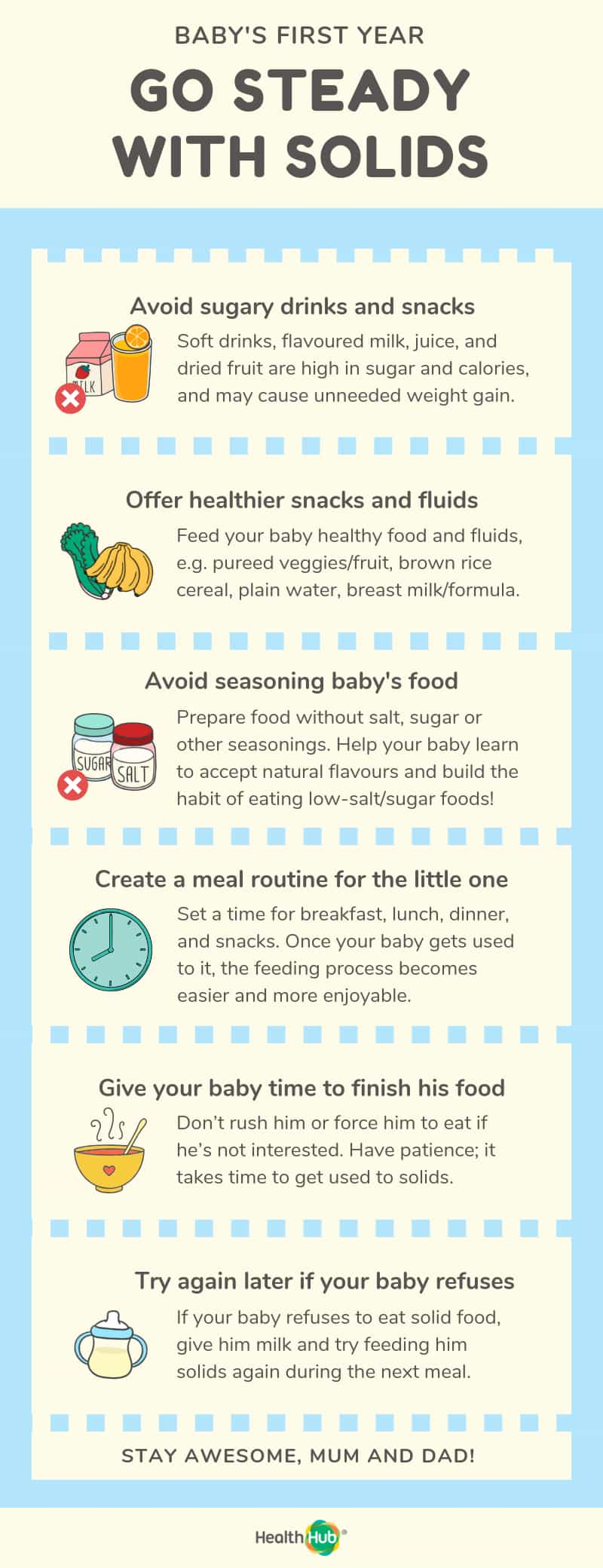 Starting your baby's first solid foods