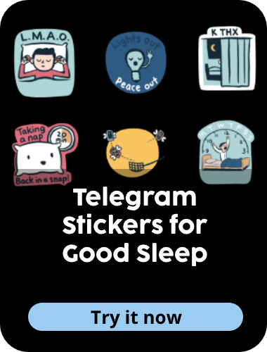 Telegram Stickers for Good Sleep 