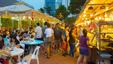 Singaporeans enjoying food at Glutton's Bay